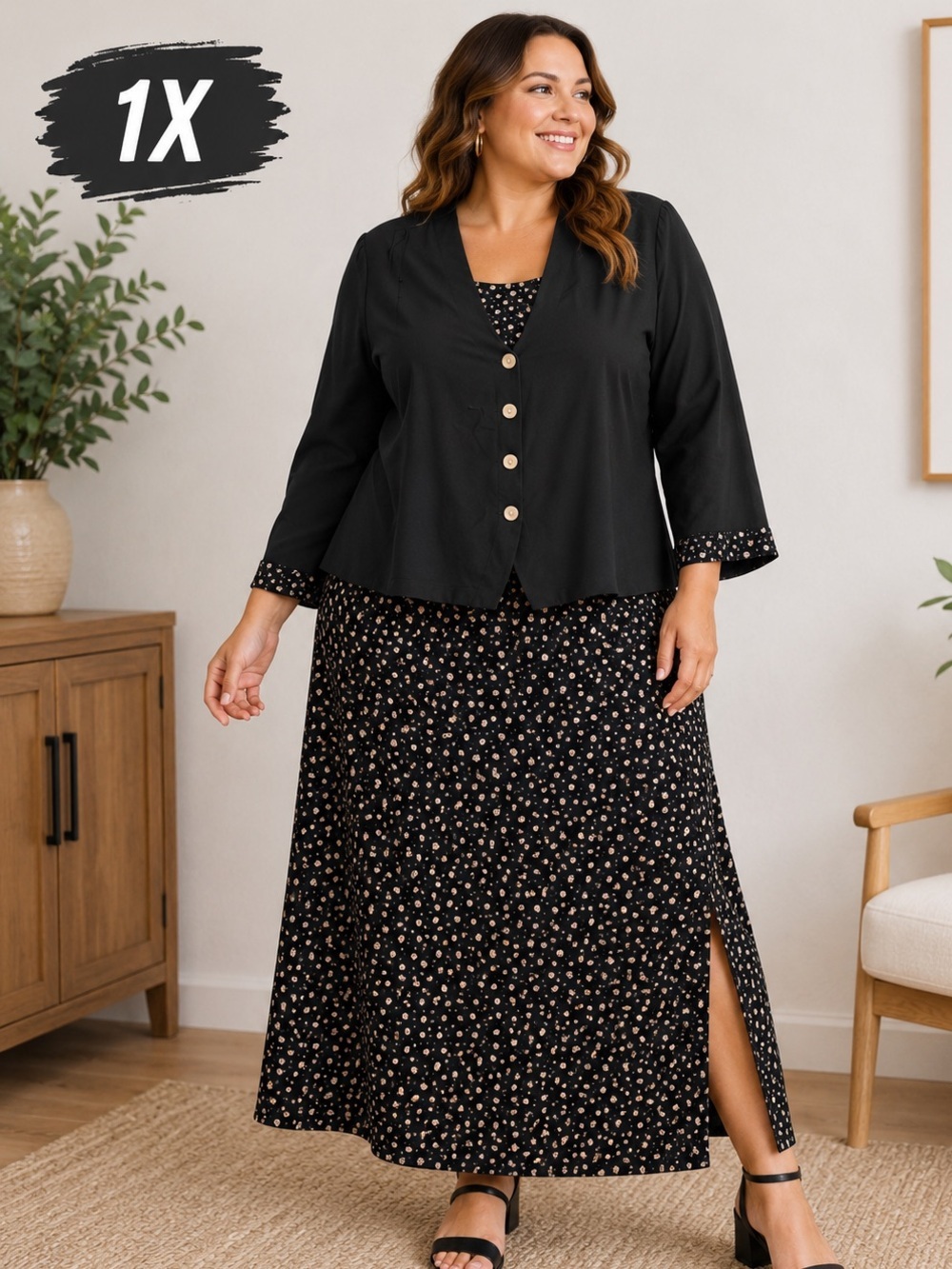 MAREN skirt set blouse - Pit 23”
Length 24”
Skirt
Waist 36”
Length 33”